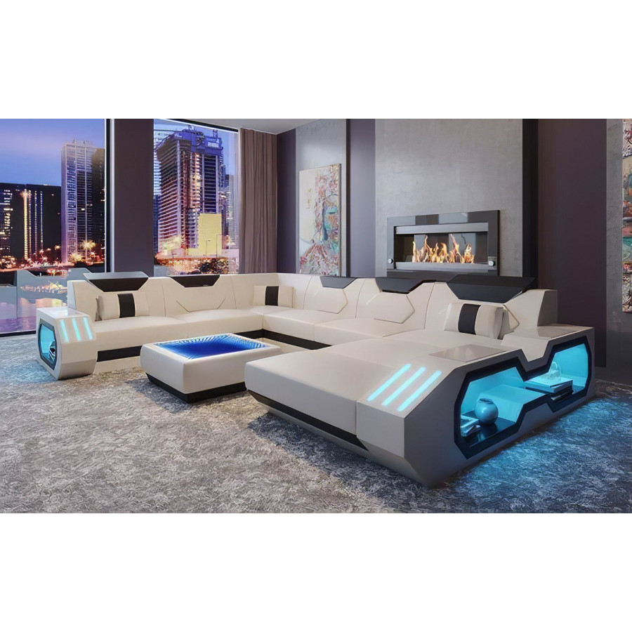 Jubilee - Sahara Modern Right Hand Facing Sectional with Led