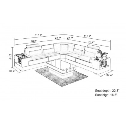 Jubilee - Giana Modern Sectional