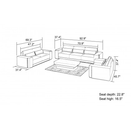 Jubilee - Silian Modern Sofa Set
