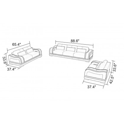 Jubilee - Asland Modern Sofa Set