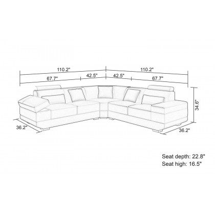 Jubilee - Gileanas Modern Sectional