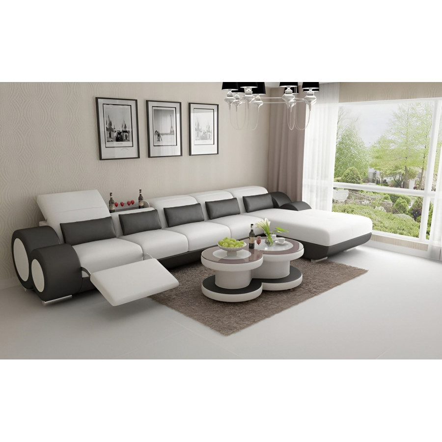 Jubilee - Aetius Small Modern Right Hand Facing Sectional with Recliner