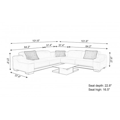 Jubilee - Everlin Modern Sectional