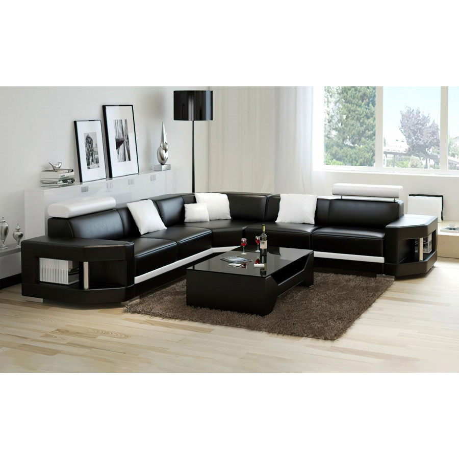 Jubilee - Leroy Modern Sectional with Adjustable Headrest