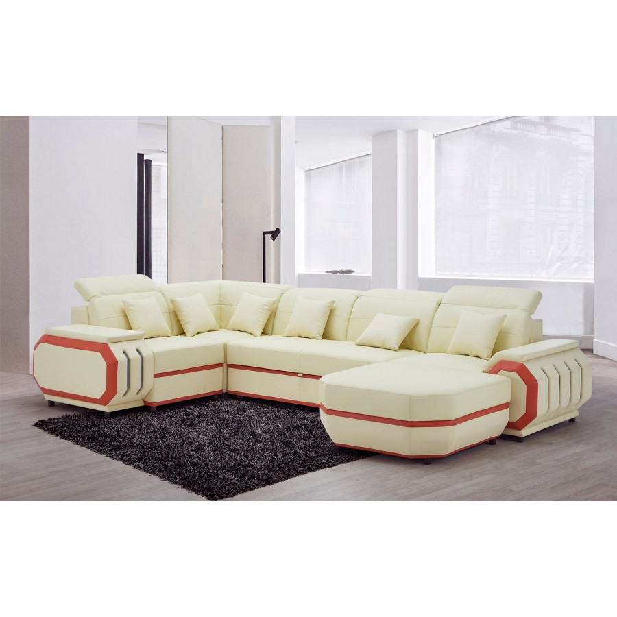 Jubilee - Univo Modern Right Hand Facing Sectional with Leds