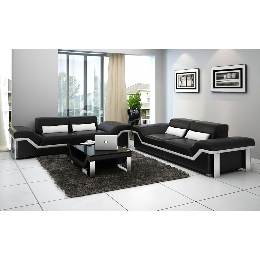 Jubilee - Sylmar Modern Sofa Set with Adjustable Headrest