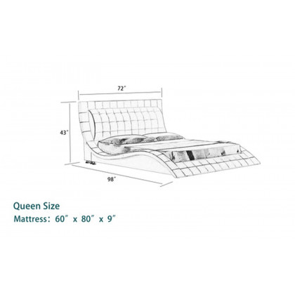 Jubilee - Hnoss Curved Modern Platform Bed