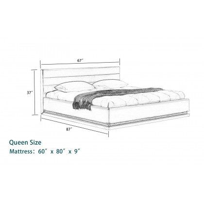Jubilee - Ramirez Modern Bed with Leds