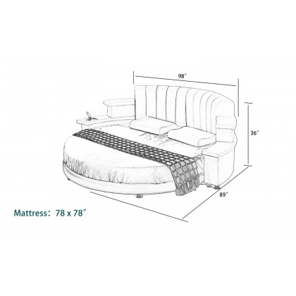 Jubilee - Kyle Modern Luxury Round Bed