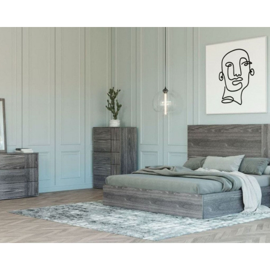 Jubilee - Misty Domus Asus Bedroom Set in Gray