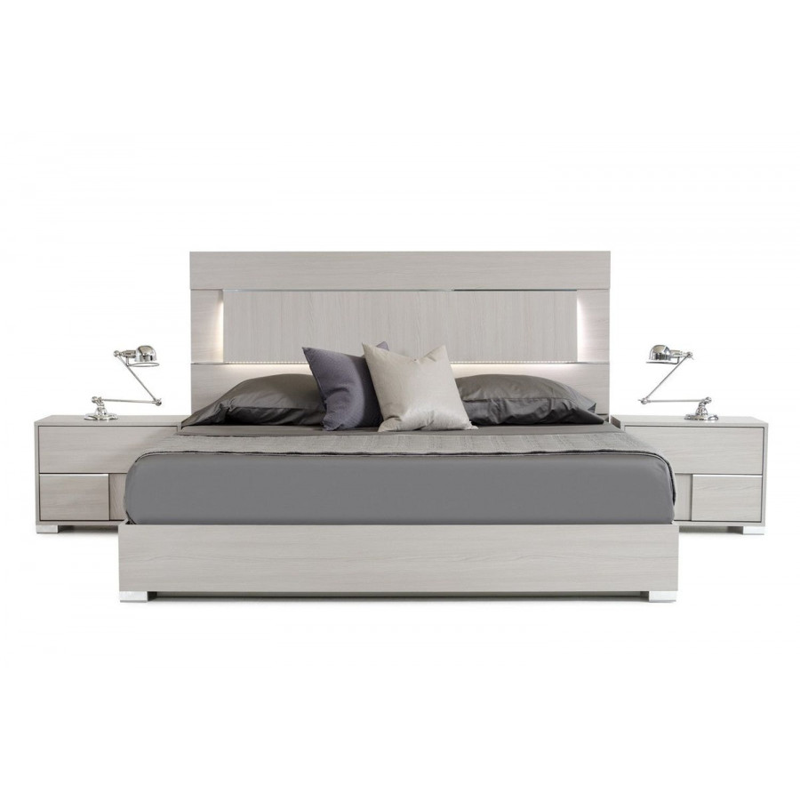 Jubilee Modrest Izaan Modern California King Size Bed - Gray