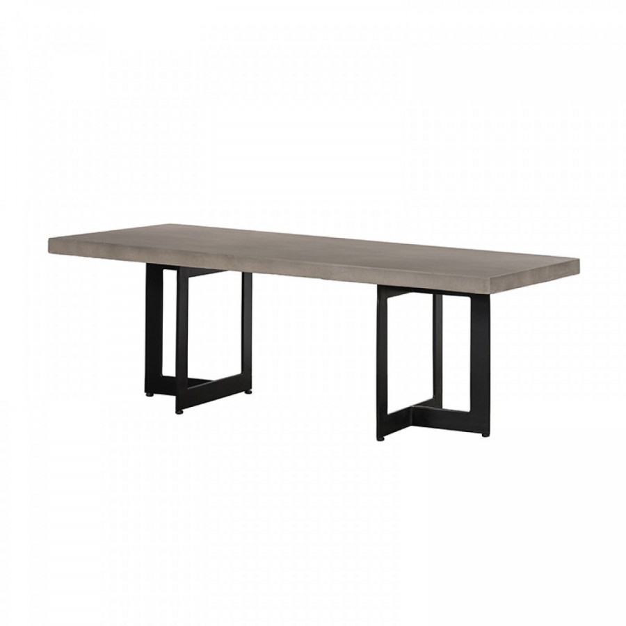Jubilee - Sora Modern Coffee Table in Black, Concrete