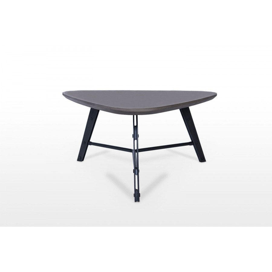 Jubilee - Foggia Modern Large Coffee Table in Faux Concrete/Black
