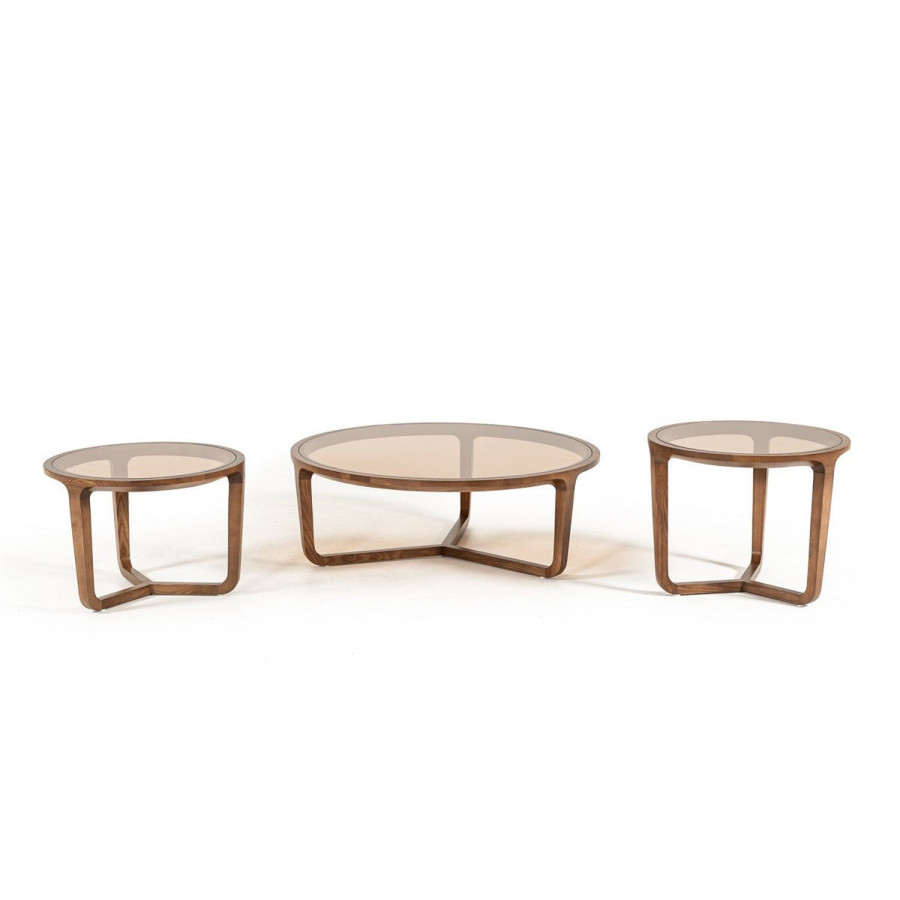 Jubilee - Lecce Modern Coffee Table Set in Walnut