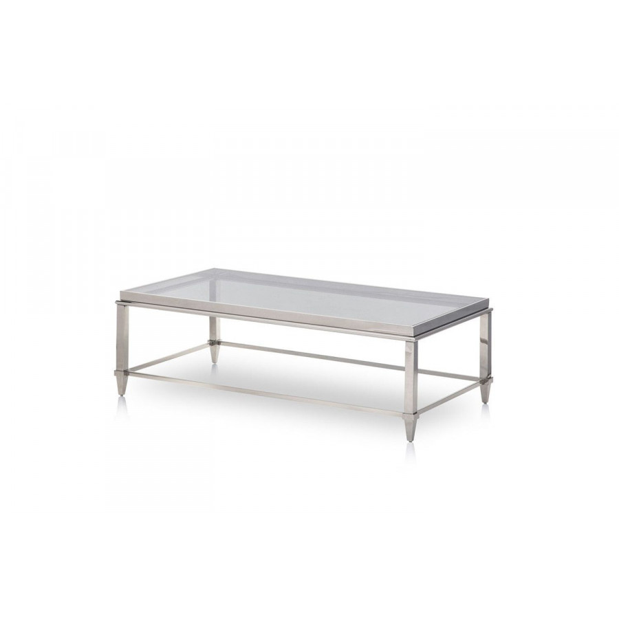 Jubilee - Riace Modern Coffee Table in Glass/Stainless Steel