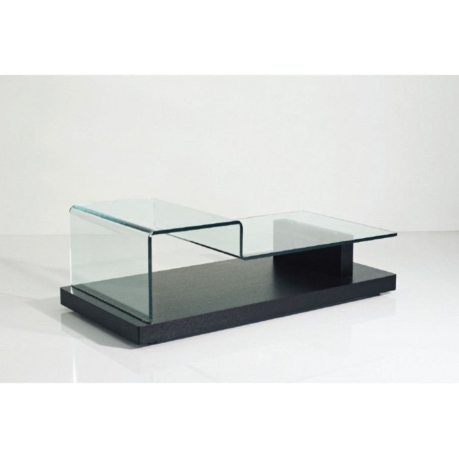 Jubilee - Siderno Coffee Table in Glass/Oak Veneer
