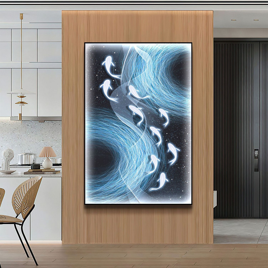 Jubilee Wall Art of Nine Koi Fish I