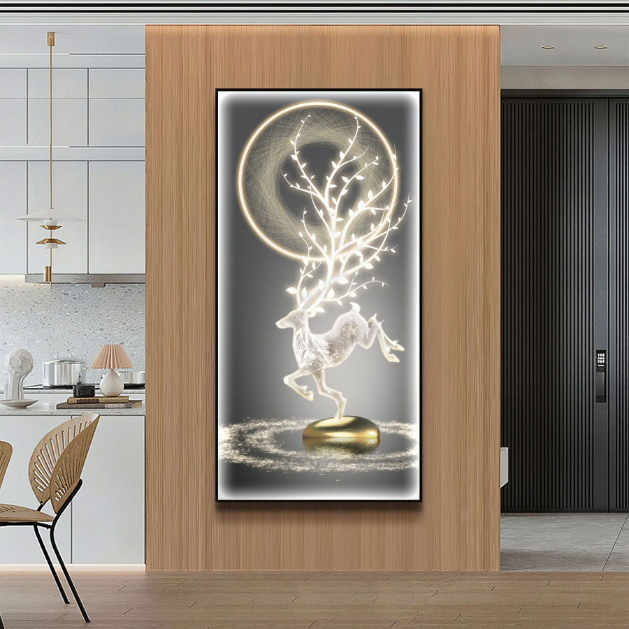 Jubilee - Wall Art of Moonlight Dancing Deer II