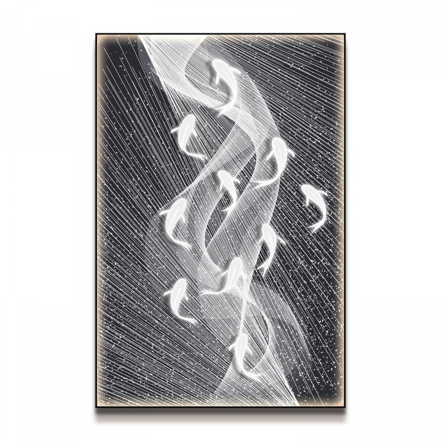 Jubilee Wall Art of Nine Koi Fish
