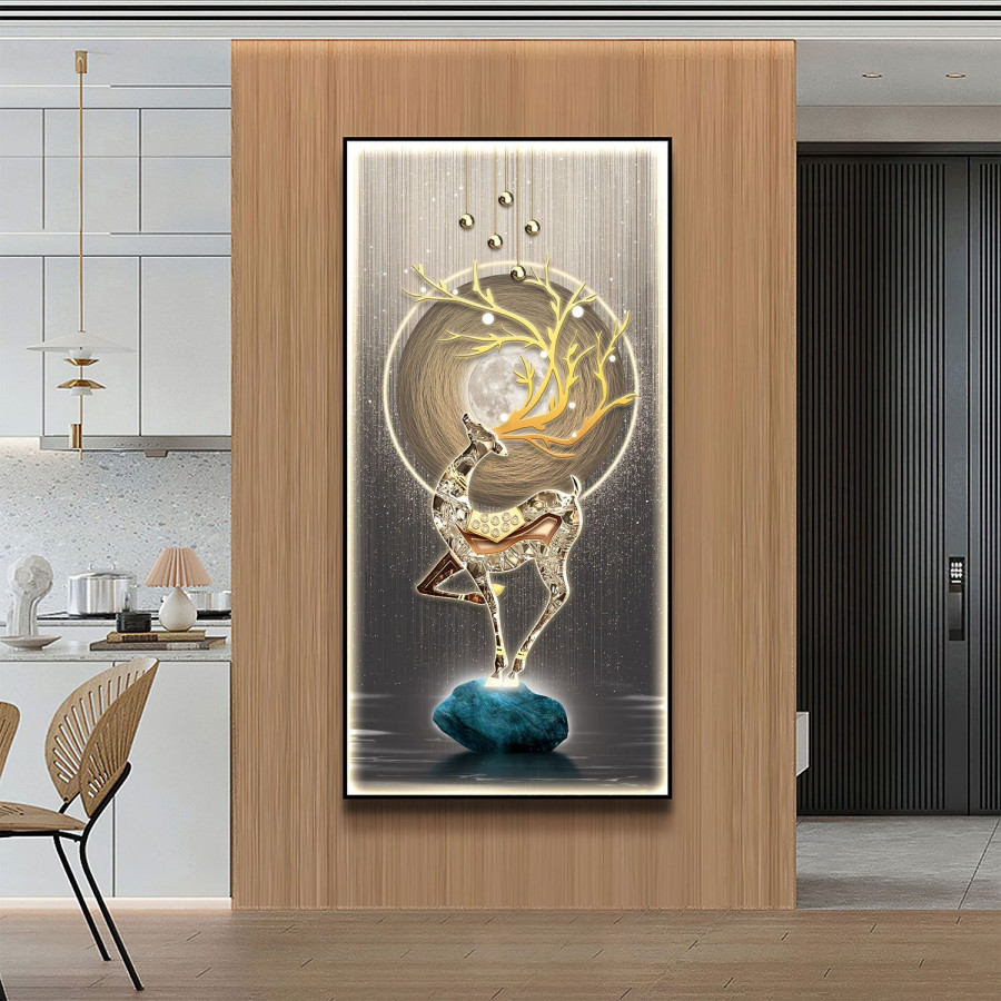 Jubilee - Wall Art of Moonlight Crystal Deer
