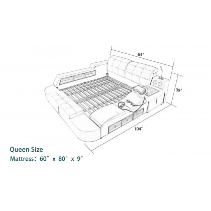 Jubilee - Daydream Tech Smart Ultimate Right Hand Facing Bed