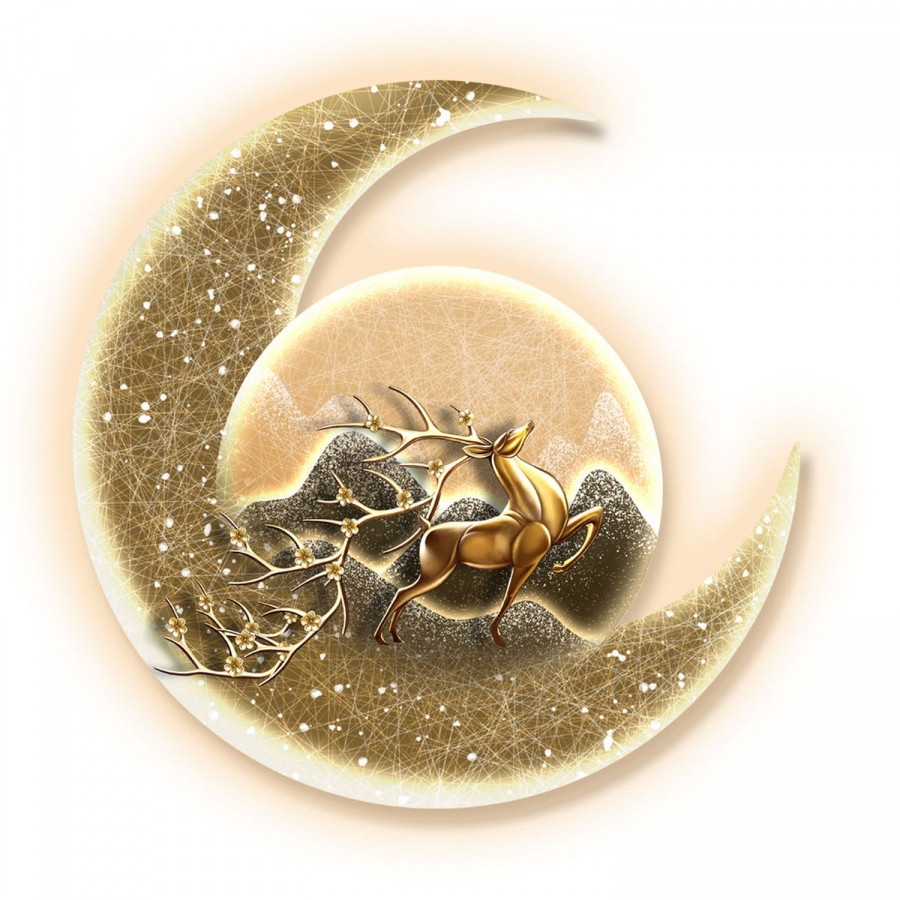 Jubilee - Wall Art of Golden Planet Travel Elk