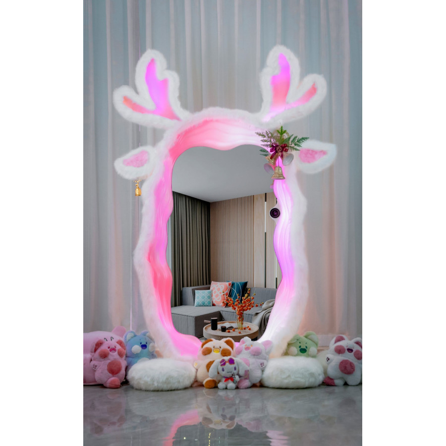 Jubilee Futuristic Mirror - White Deer