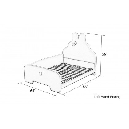 Jubilee - Mila Rabbit-Shape Teen Right Hand Facing Bed
