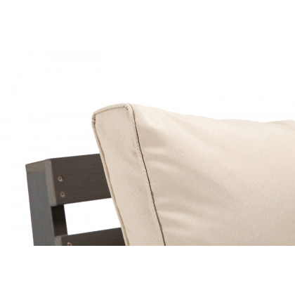 LeisureMod Alpine Modern Polystyrene 4-Peice Patio Conversation Set - Beige