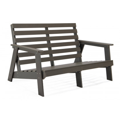 LeisureMod Alpine Modern Polystyrene 4-Peice Patio Conversation Set - Beige