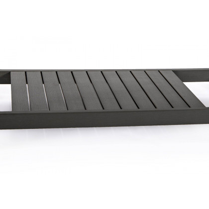 LeisureMod Alpine Modern Polystyrene 4-Peice Patio Conversation Set - Charcoal