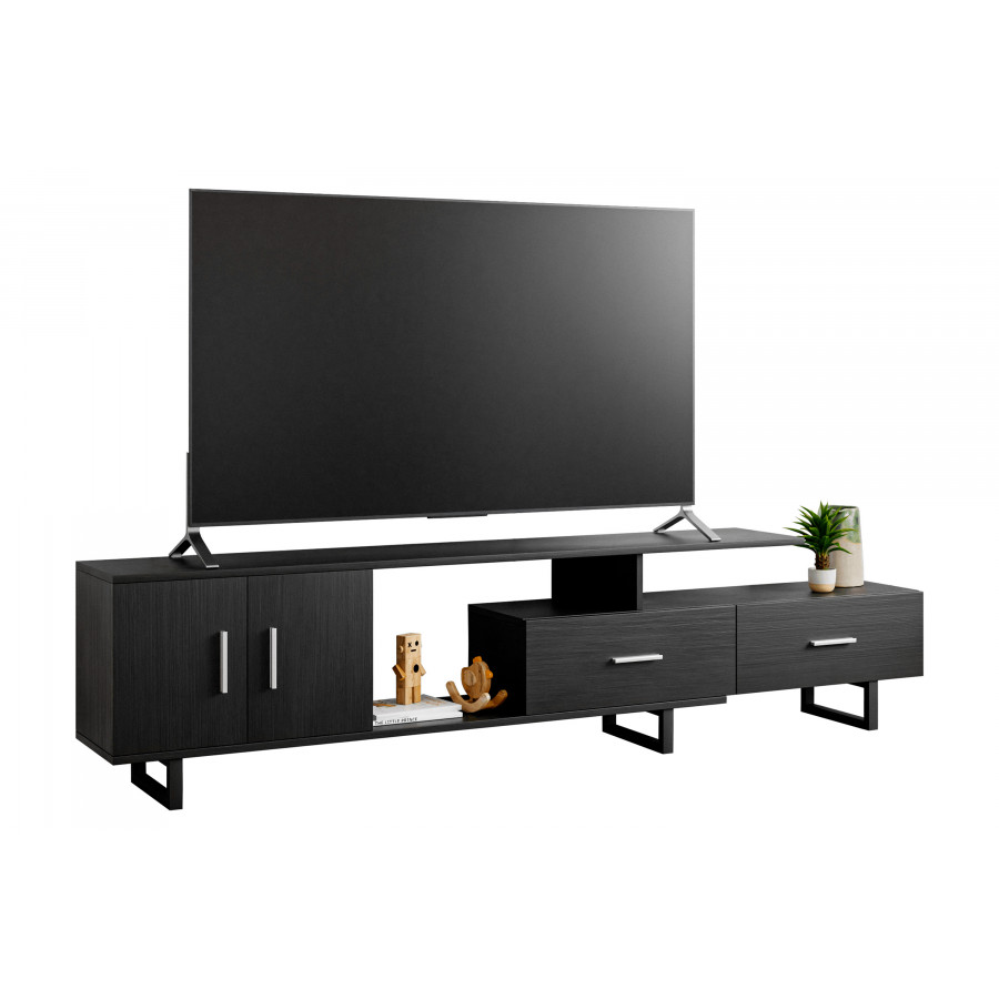 LeisureMod - Avery Mid-Century Modern TV Stand with MDF Cabinet