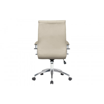 LeisureMod Benmar Leatherette Office Chair - Tan