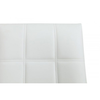 LeisureMod Benmar Leatherette Office Chair - White