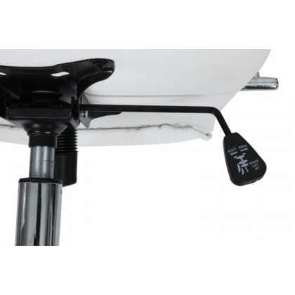 LeisureMod Benmar Leatherette Office Chair - White
