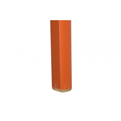LeisureMod Cornelia Modern Dining Side Chair - Solid/Orange