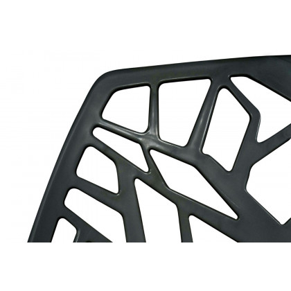 LeisureMod Cornelia Modern Dining Side Chair - Solid/Black