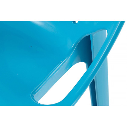 LeisureMod Cornelia Modern Dining Side Chair - Blue