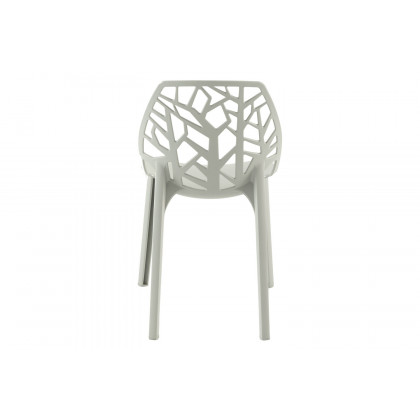 LeisureMod Cornelia Modern Dining Side Chair - Gray