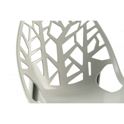 LeisureMod Cornelia Modern Dining Side Chair - Gray