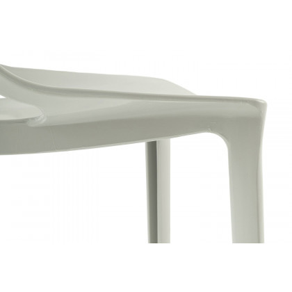 LeisureMod Cornelia Modern Dining Side Chair - Gray