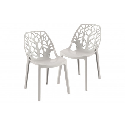 LeisureMod - Modern Cornelia Dining Chair (Set Of 2)