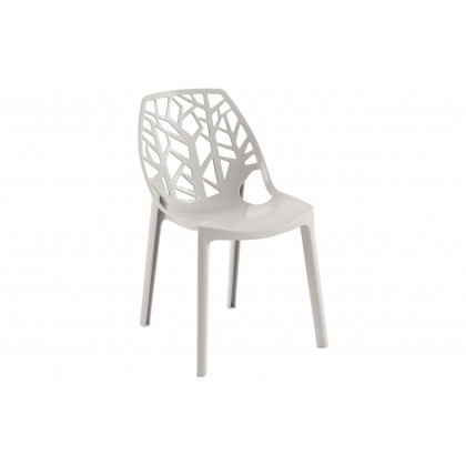 LeisureMod Modern Cornelia Dining Chair (Set Of 4) - Solid Gray