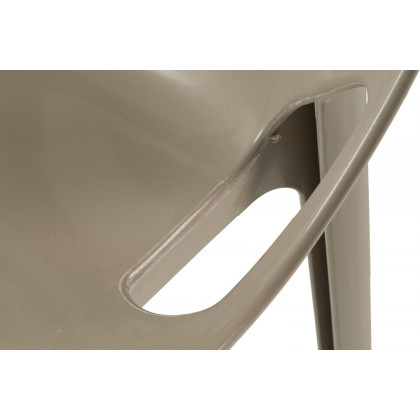 LeisureMod Cornelia Modern Dining Side Chair - Taupe