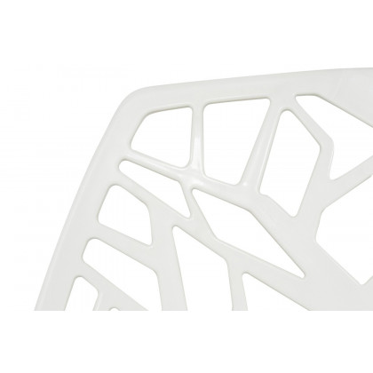 LeisureMod Cornelia Modern Dining Side Chair - Solid/White