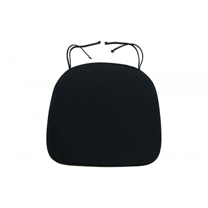 LeisureMod Modern Dining Chair Cushion Pads - Black