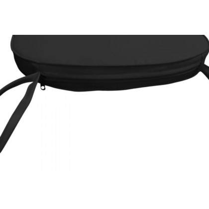 LeisureMod Modern Dining Chair Cushion Pads - Black