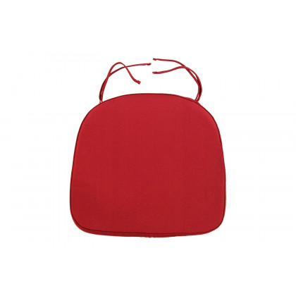 LeisureMod Modern Dining Chair Cushion Pads - Red
