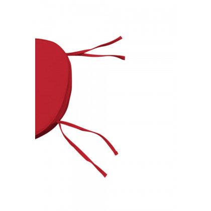 LeisureMod Modern Dining Chair Cushion Pads - Red