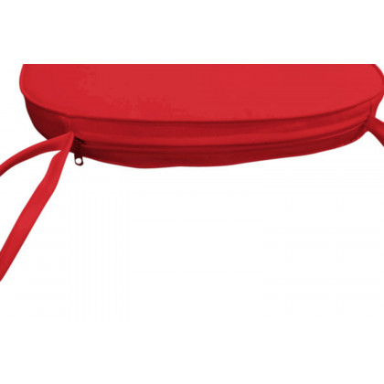 LeisureMod Modern Dining Chair Cushion Pads - Red
